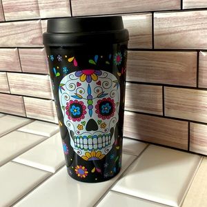 2/$15 DIA DE LOS MUERTOS Travel Cup NWOT
